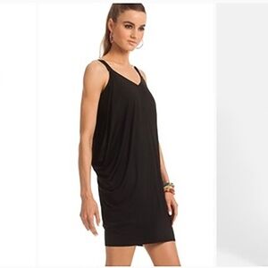 Trina Turk Draped Mini Black Dress